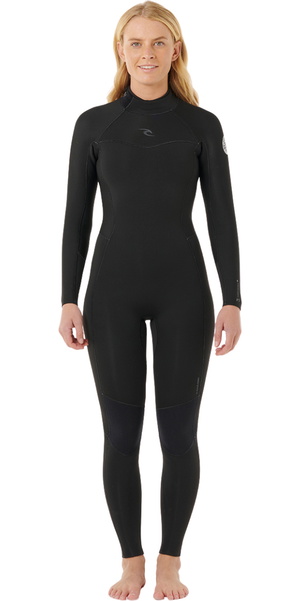 2026 Rip Curl Womens Dawn Patrol 5/3mm Back Zip Wetsuit 162WFS - Black
